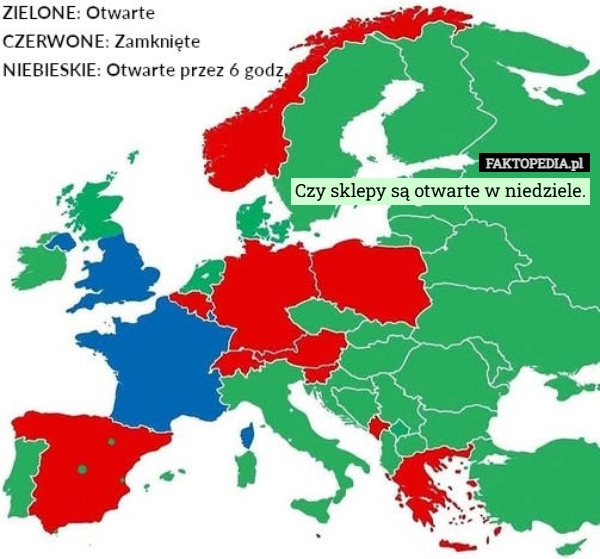 
    Czy sklepy są otwarte w niedziele.