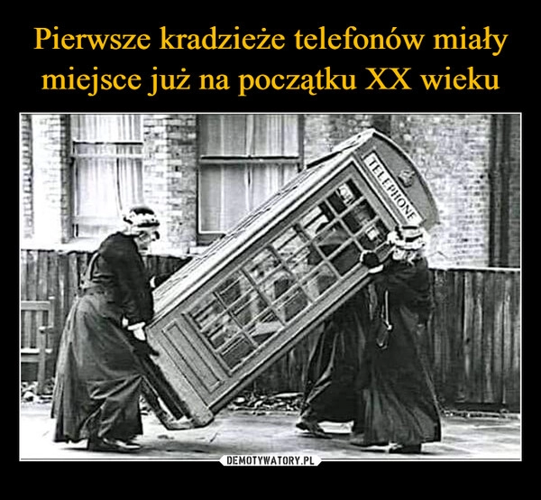 
    Pierwsze kradzieże telefonów miały miejsce już na początku XX wieku