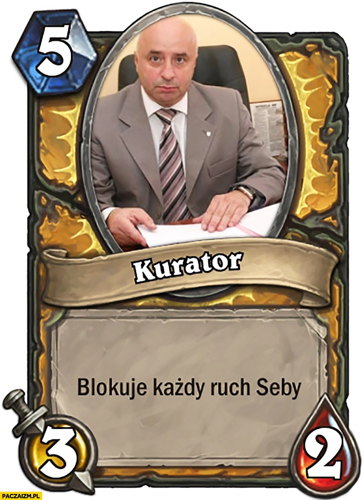 
    Kurator blokuje każdy ruch Seby karta Hearthstone