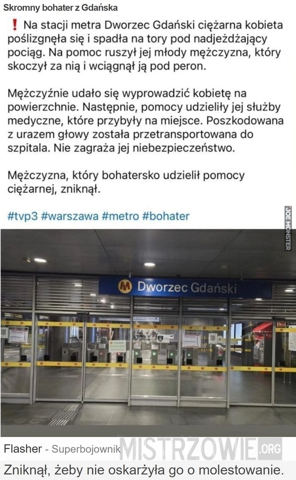 
    Skromny bohater z Gdańska