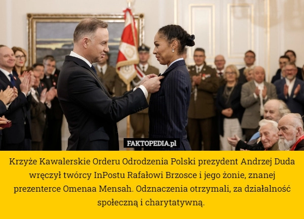 
    Krzyże Kawalerskie Orderu Odrodzenia Polski prezydent Andrzej Duda wręczył