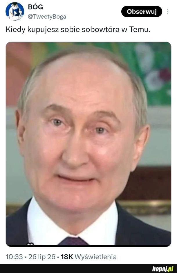 
    Mamy Putina w domu. Putin w domu: