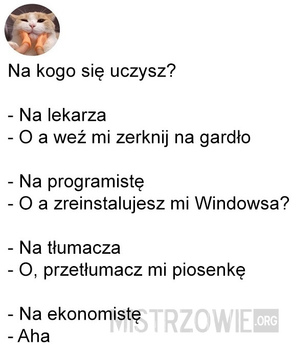 
    Na kogo...