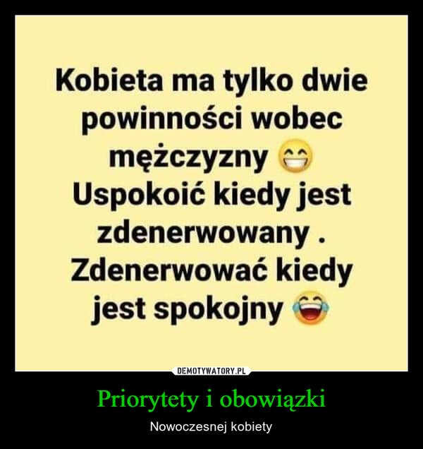 
    Priorytety i obowiązki