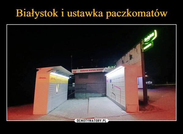 
    Białystok i ustawka paczkomatów