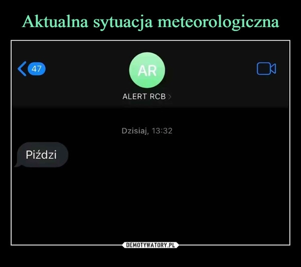 
    Aktualna sytuacja meteorologiczna