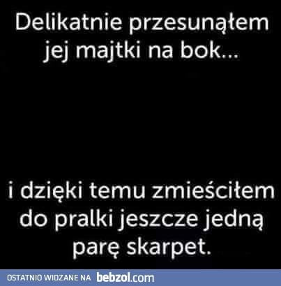 
    Majtki na bok