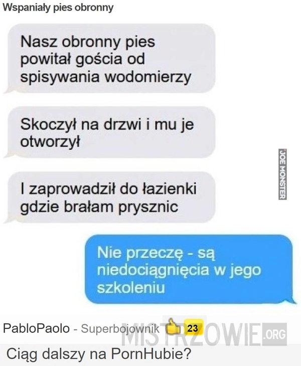 
    Wspaniały pies obronny