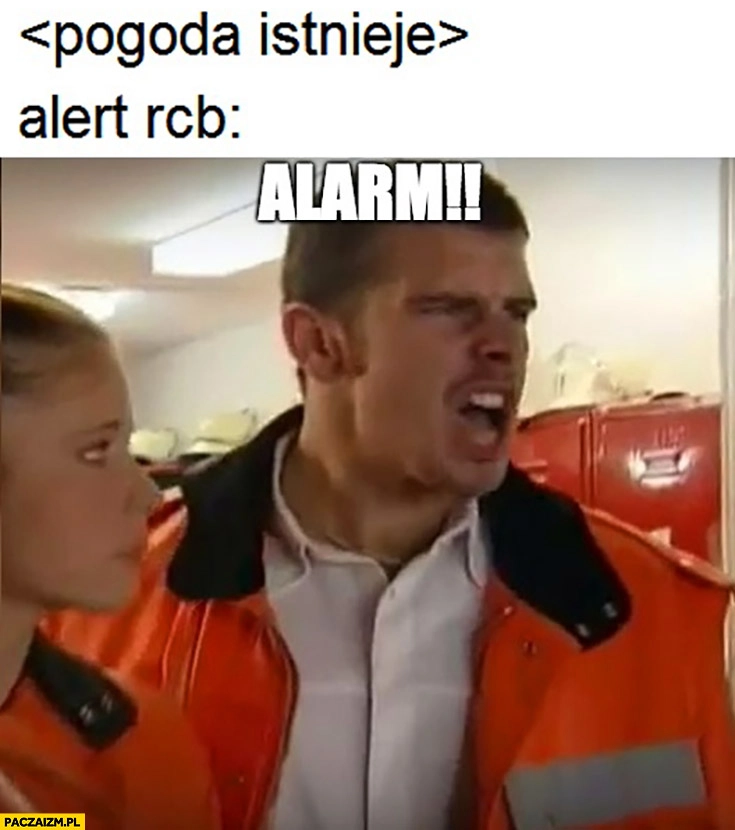 
    Pogoda istnieje Alarm RCB alarm scena z niemieckiego filmu dla dorosłych straż pożarna