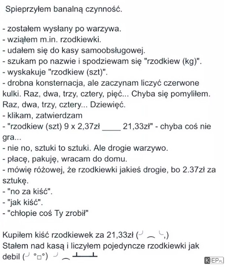 
    Spieprzyłem banalną czynność