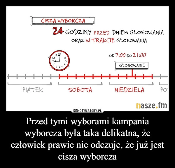 
    Przed tymi wyborami kampania wyborcza była taka delikatna, że człowiek prawie nie odczuje, że już jest cisza wyborcza