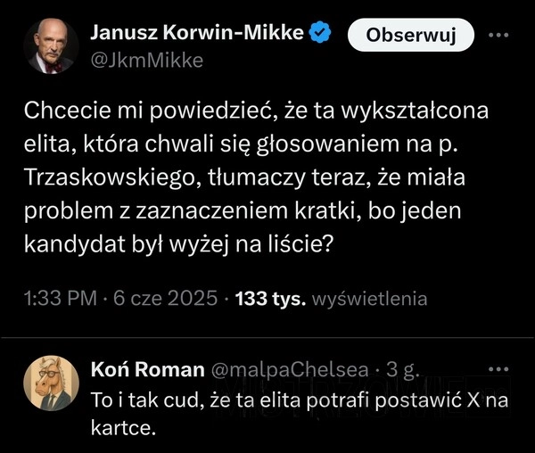 
    Wybór kandydata