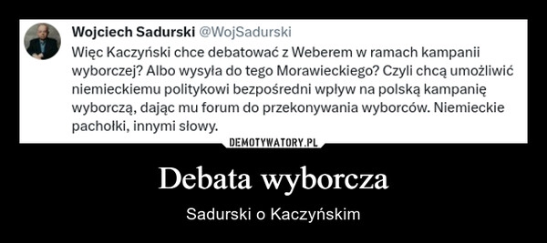 
    Debata wyborcza