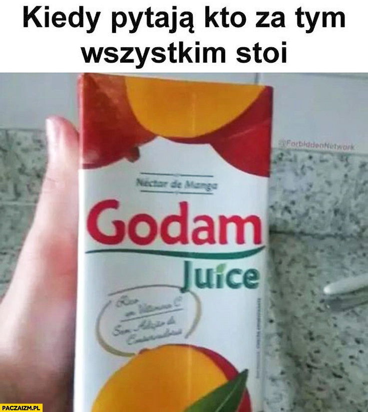 
    Kiedy pytają kto za tym wszystkim stoi godam juice Żydzi