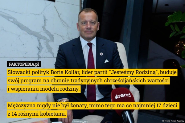 
    Słowacki polityk Boris Kollár, lider partii "Jesteśmy Rodziną",