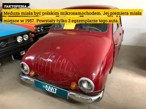 
    Meduza miała być polskim mikrosamochodem. Jej premiera miała miejsce w 1957.