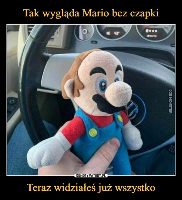 
    Tak wygląda Mario bez czapki Teraz widziałeś już wszystko 