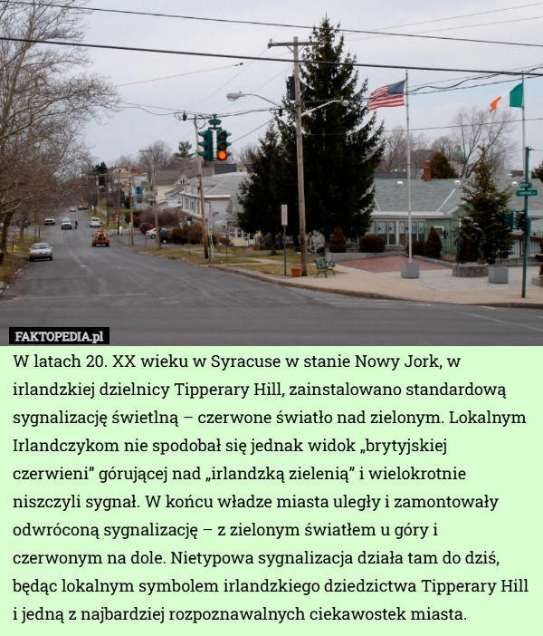 
    W latach 20. XX wieku w Syracuse w stanie Nowy Jork, w irlandzkiej dzielnicy