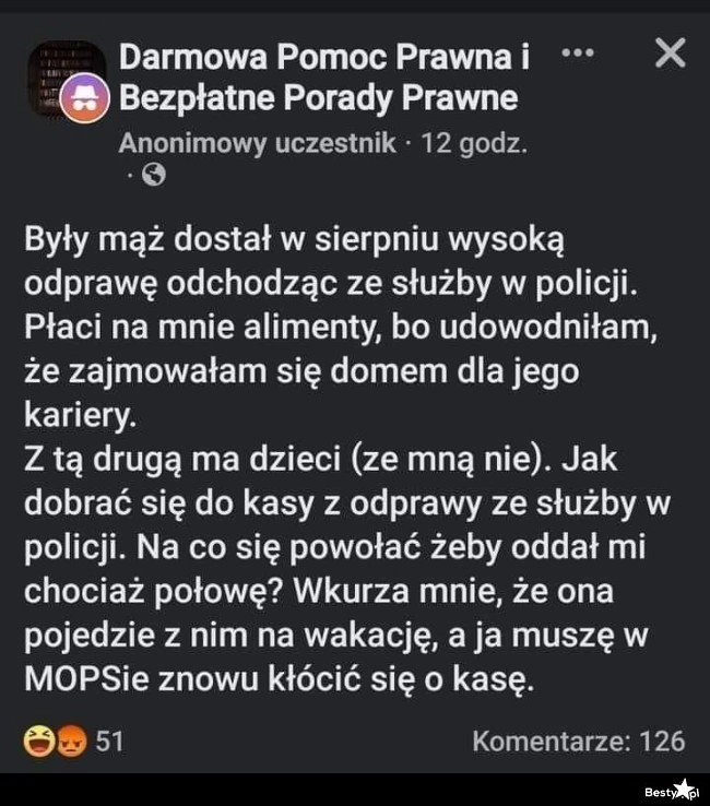 
    Odprawa byłego męża 