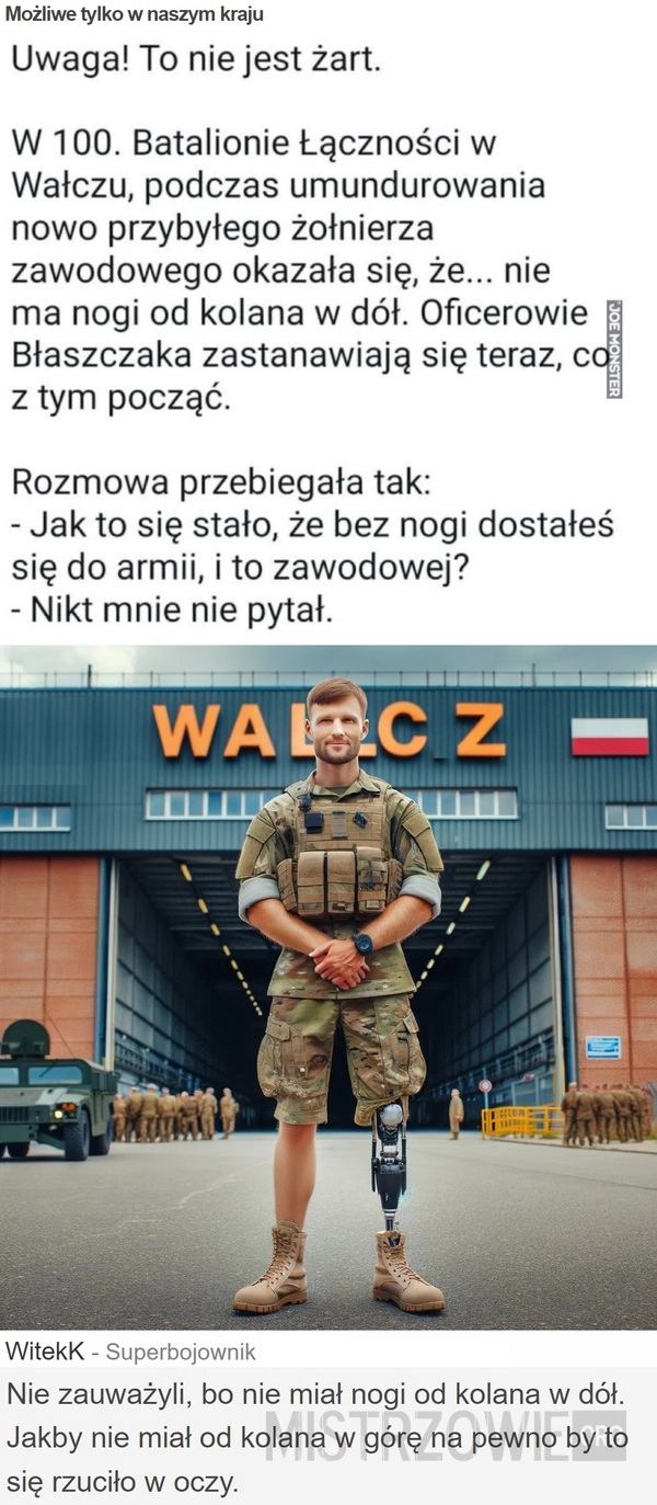 
    Możliwe tylko w naszym kraju