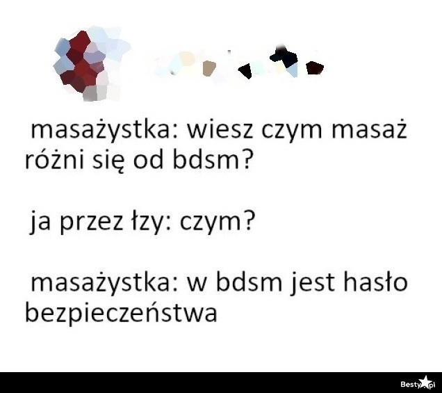 
    Różnica między masażem, a BDSM 