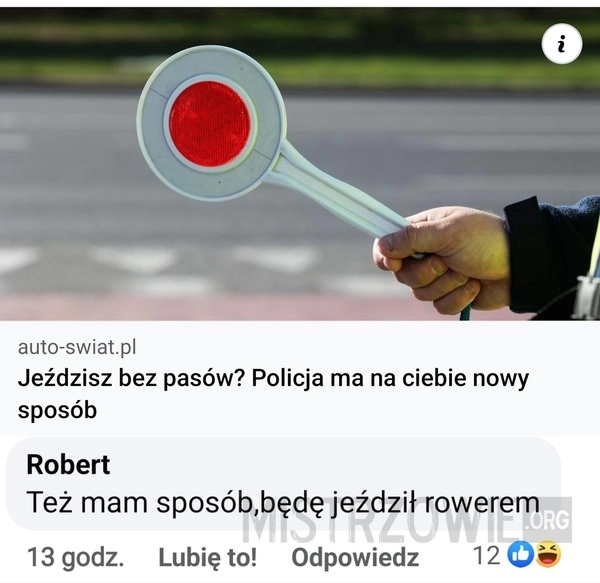 
    Jazda bez pasów