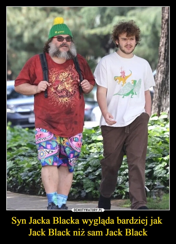 
    Syn Jacka Blacka wygląda bardziej jak  Jack Black niż sam Jack Black