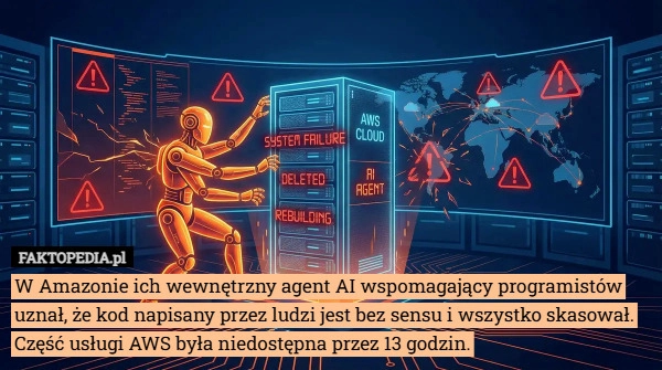 
    W Amazonie ich wewnętrzny agent AI wspomagający programistów uznał, że kod