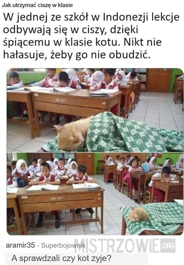 
    Jak utrzymać ciszę w klasie