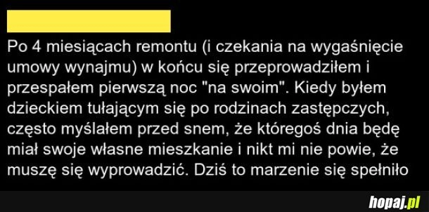 
    "Kupiłem mieszkanie"