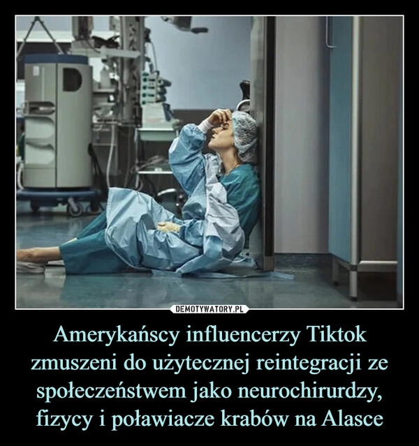 
    Amerykańscy influencerzy Tiktok zmuszeni do użytecznej reintegracji ze społeczeństwem jako neurochirurdzy, fizycy i poławiacze krabów na Alasce