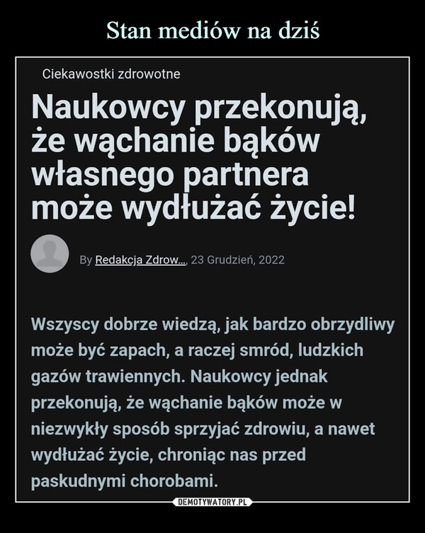 
    
Stan mediów na dziś 