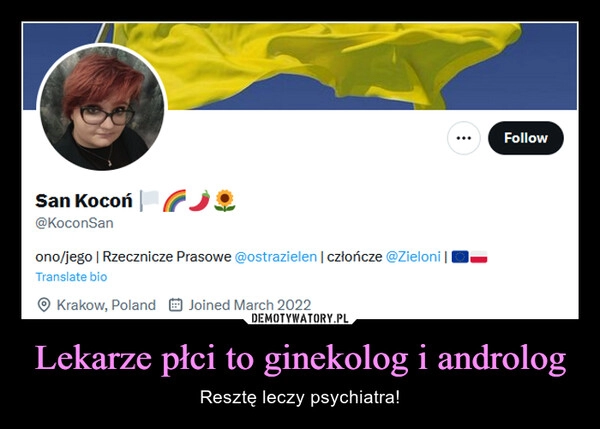 
    Lekarze płci to ginekolog i androlog