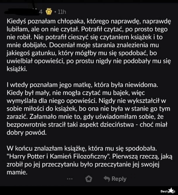 
    O chłopaku, który nie czytał 