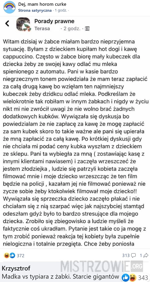 
    Nieprzyjemna sytuacja