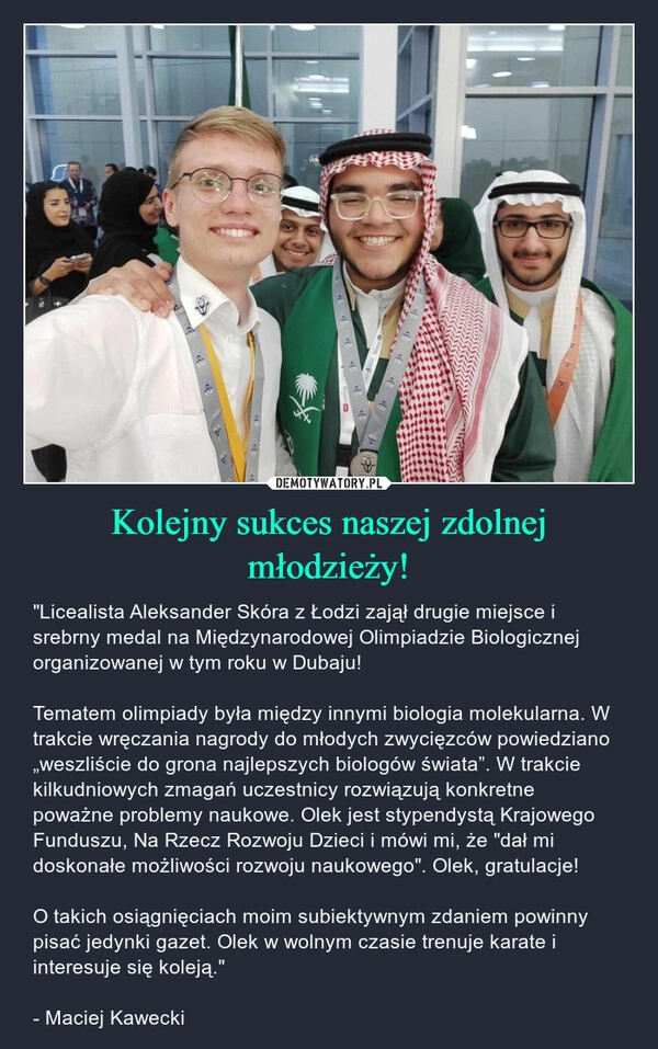 
    Kolejny sukces naszej zdolnej młodzieży!