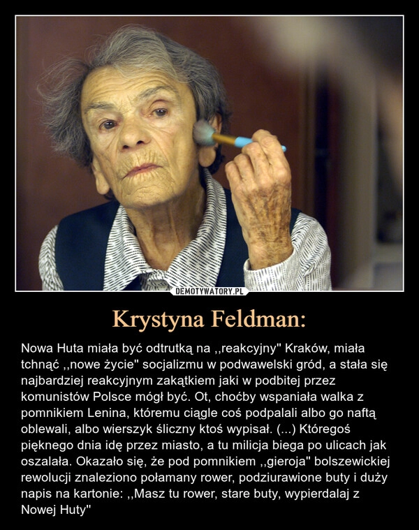 
    Krystyna Feldman: