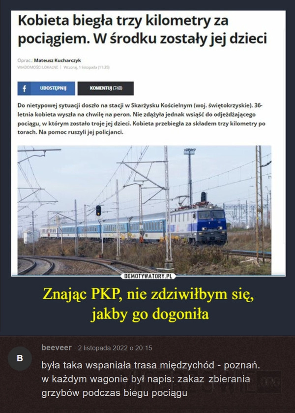 
    Pościg za pociągiem