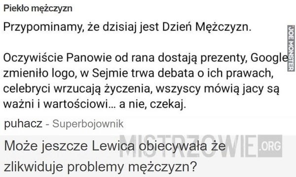 
    Piekło mężczyzn