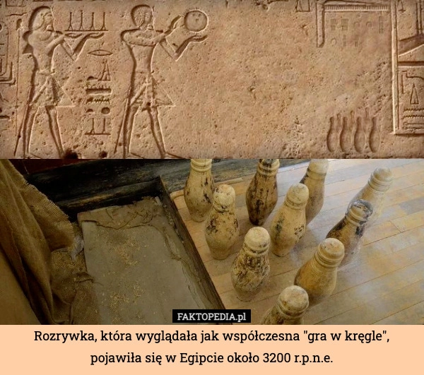 
    Rozrywka, która wyglądała jak współczesna "gra w kręgle", pojawiła