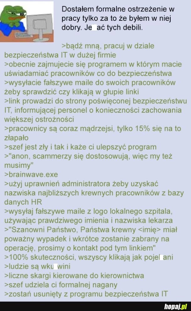 
    To się popisał