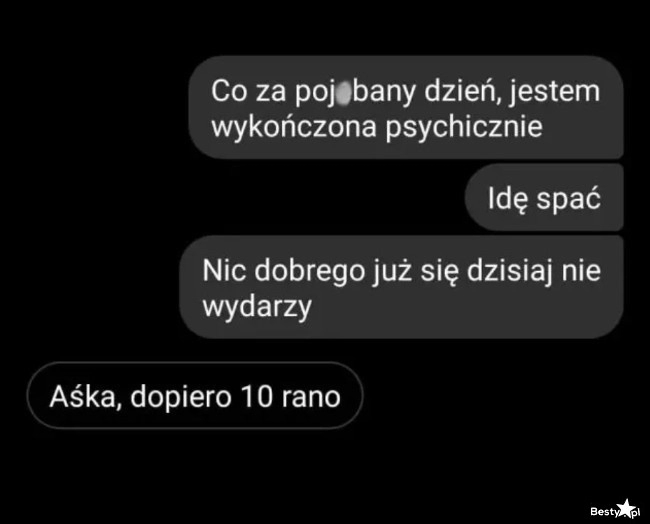 
    Zły dzień 