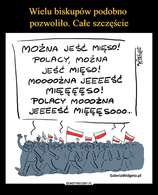 
    
Wielu biskupów podobno
pozwoliło. Całe szczęście 