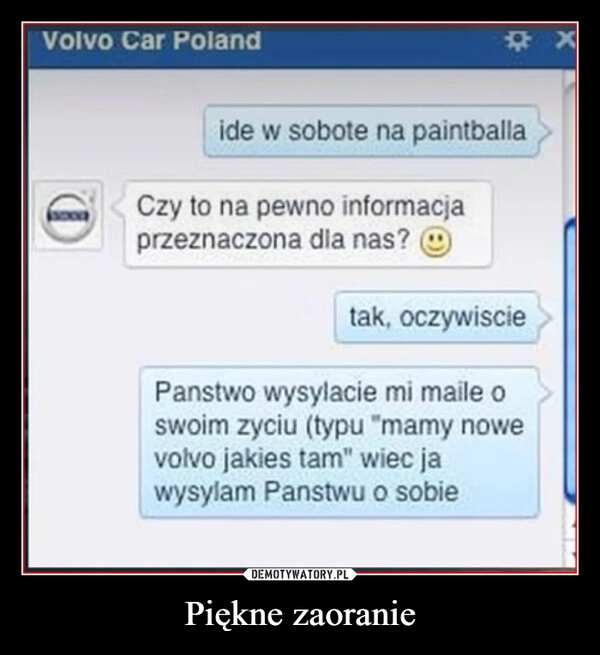 
    Piękne zaoranie