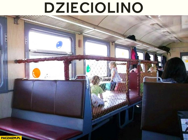 
    Dzieciolino pociąg przedział dla dzieci