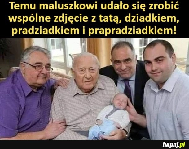 
    Pięć pokoleń na jednym zdjęciu