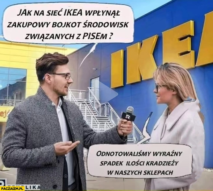 
    Jak na siec IKEA wpłynął zakupowy bojkot środowisk związanych z pisem? Odnotowaliśmy wyraźny spadek ilości kradzieży w naszych sklepach