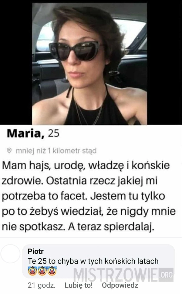 
    Profil na serwisie randkowym