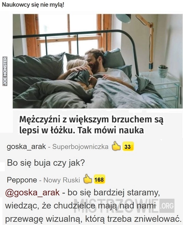 
    Naukowcy się nie mylą!