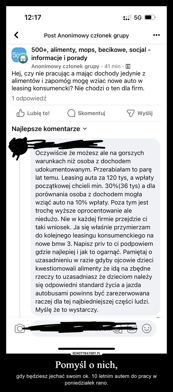 
    Pomyśl o nich,